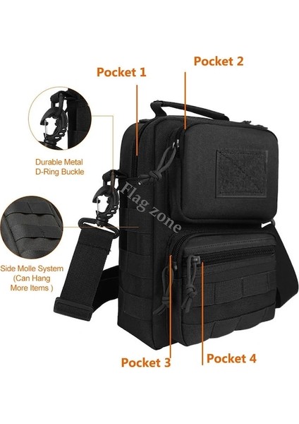 Siyah-Taktik Omuz Çantası Askeri Erkek Açık Göğüs Paketi Çanta Yürüyüş Kamp Sling Sırt Çantası Trekking Avcılık Ordu Molle Çantası (Yurt Dışından) modelleri