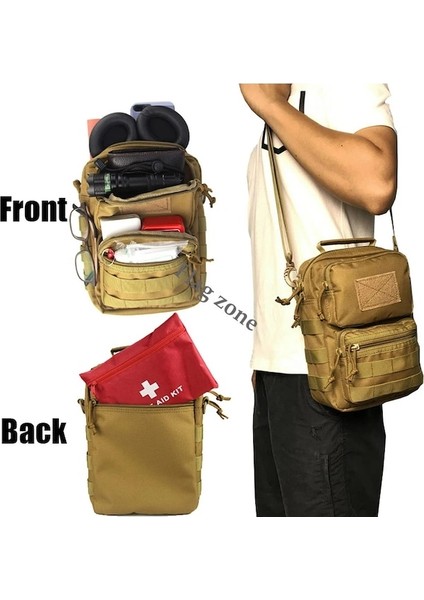 Siyah-Taktik Omuz Çantası Askeri Erkek Açık Göğüs Paketi Çanta Yürüyüş Kamp Sling Sırt Çantası Trekking Avcılık Ordu Molle Çantası (Yurt Dışından) indirimleri