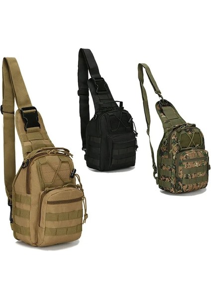 Haki-Seyahat Taktik Omuz Çantaları Erkek Göğüs Askılı Çanta Askeri Yürüyüş Sırt Çantası Spor Molle Ordu Kamp Avcılık Balıkçı Çantası (Yurt Dışından)