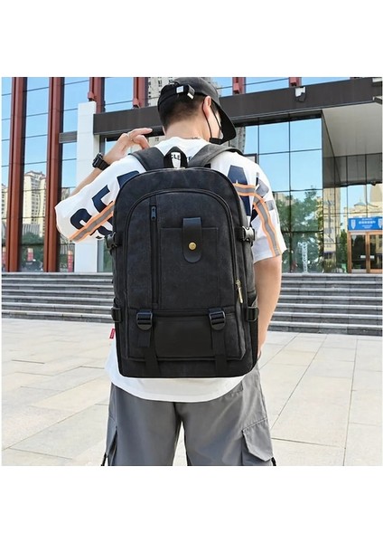 Haki-Kadın Sırt Çantaları Büyük Kapasiteli Erkek Seyahat Dağcılık Erkek Bagaj Tuval Kova Omuz Çantaları Erkek Için 5 Renk Kıyafet (Yurt Dışından) fiyatları