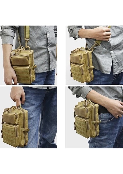 Ordu Yeşil-Taktik Çanta Ordu Molle Bel Çantası Depolama Bel Çantası Askeri Kamp Yürüyüş Avcılık Çanta Telefon Göğüs Çantası (Yurt Dışından)