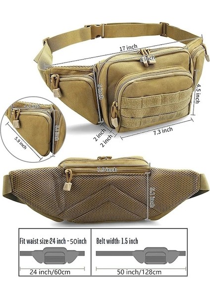 Haki-Açık Spor Ordu Askeri Avcılık Tırmanma Kamp Bel Çantası Taktik Erkekler Bel Paketi Naylon Yürüyüş Telefon Kılıfı (Yurt Dışından) indirimleri