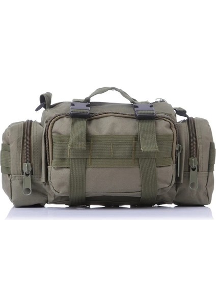 Armygreen-Açık Askeri Taktik 3l Bel Paketi Su Geçirmez Oxford Molle Kamp Yürüyüş Kılıfı Sırt Çantası Bel Çantaları Kamera Sırt Çantası (Yurt Dışından)