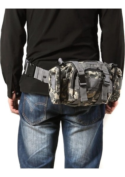 Armygreen-Açık Askeri Taktik 3l Bel Paketi Su Geçirmez Oxford Molle Kamp Yürüyüş Kılıfı Sırt Çantası Bel Çantaları Kamera Sırt Çantası (Yurt Dışından) fırsatları