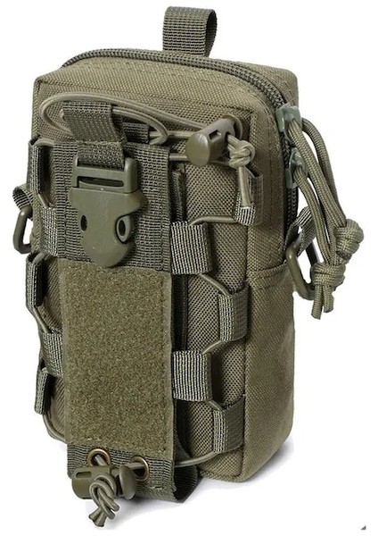 Yeşil-Taktik Edc Kemer Kılıfı Molle Çanta Organizatör Bel Çantası Yürüyüş Için Cep Telefonu Su Şişesi Su Isıtıcısı Taşıyıcı Omuz Askısı Ile (Yurt Dışından)