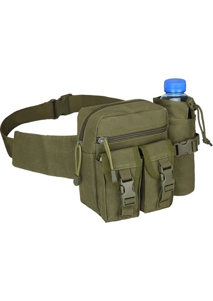 Ordu Yeşil-Açık Spor Ordu Askeri Avcılık Tırmanma Kamp Kemer Çantası Taktik Erkekler Bel Paketi Naylon Yürüyüş Telefon Kılıfı (Yurt Dışından)