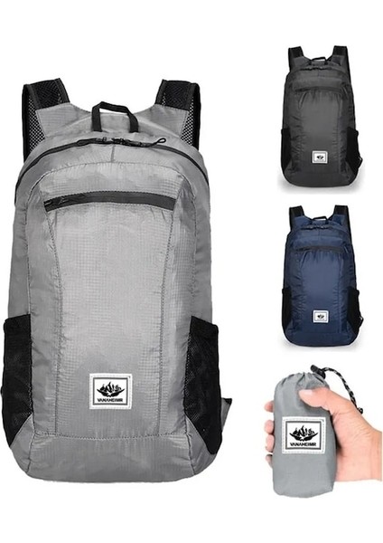 Gri-Açık Yürüyüş Çantası 20L Hafif Taşınabilir Sırt Çantası Katlanabilir Su Geçirmez Katlanır Ultralight Paketi Kadın Erkek Seyahat Yürüyüş Için (Yurt Dışından) fiyatları