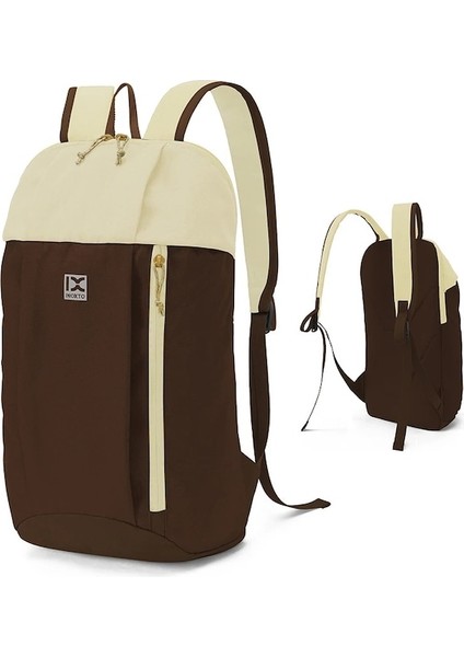 Haki Kahverengi-Su Geçirmez Iş Sırt Çantası Erkek Okul Sırt Çantaları 14 Inç Dizüstü Sırt Çantası Çocuk Seyahat Kadın Çantaları Için Büyük Kapasiteli Bagpacks (Yurt Dışından)