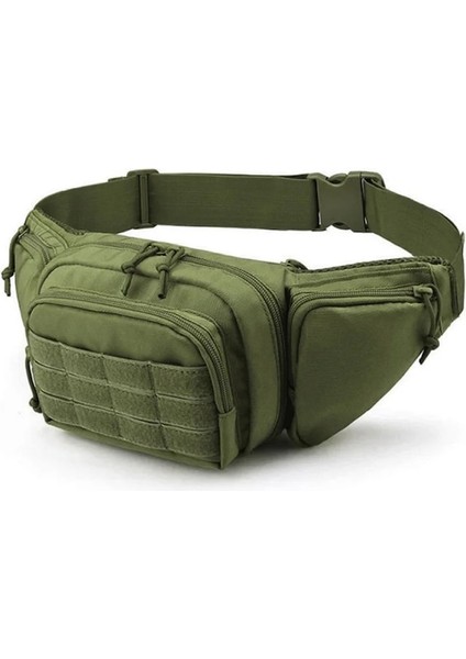 Yeşil Taktik Erkekler Bel Paketi Naylon Yürüyüş Telefon Kılıfı Açık Spor Ordu Askeri Tırmanma Kamp Kemer Çantası (Yurt Dışından) fırsatları