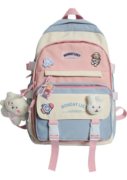 Oloey Koreli Ins Ortaokul Öğrencileri Okul Çantası (Yurt Dışından)