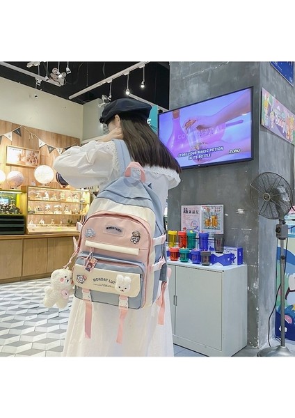 Oloey Koreli Ins Ortaokul Öğrencileri Okul Çantası (Yurt Dışından) modelleri