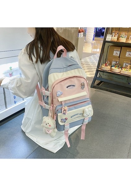 Oloey Koreli Ins Ortaokul Öğrencileri Okul Çantası (Yurt Dışından) fırsatları