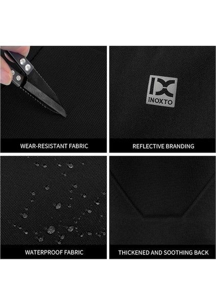 Gök Mavisi-Su Geçirmez Iş Sırt Çantası Erkekler Okul Sırt Çantaları 14 Inç Dizüstü Sırt Çantası Çocuk Seyahat Kadın Çantaları Için Büyük Kapasiteli Bagpacks (Yurt Dışından) indirimleri