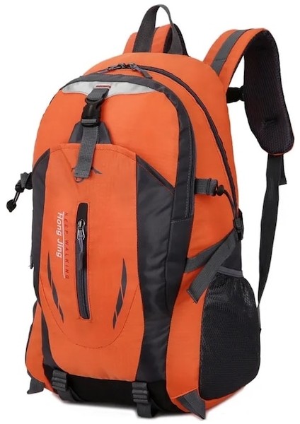 Turuncu Su Geçirmez Unisex Açık Yürüyüş Sırt Çantası Seyahat Trekking Çantaları Tırmanma Balıkçılık Kamp Sırt Çantası Büyük Kapasiteli Spor Sırt Çantası (Yurt Dışından)