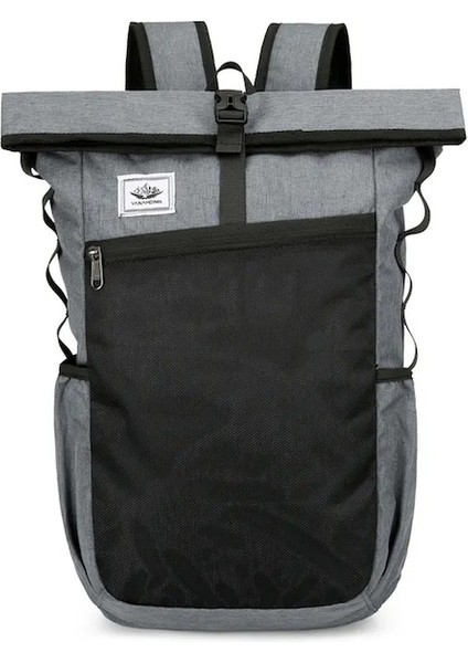 Koyu Gri-Açık Katlanabilir Sırt Çantası Ultralight Seyahat Yürüyüş Sırt Çantası Erkekler Kadınlar Için Su Geçirmez Eğlence Kamp Sırt Çantası Okul Spor Çantası (Yurt Dışından)