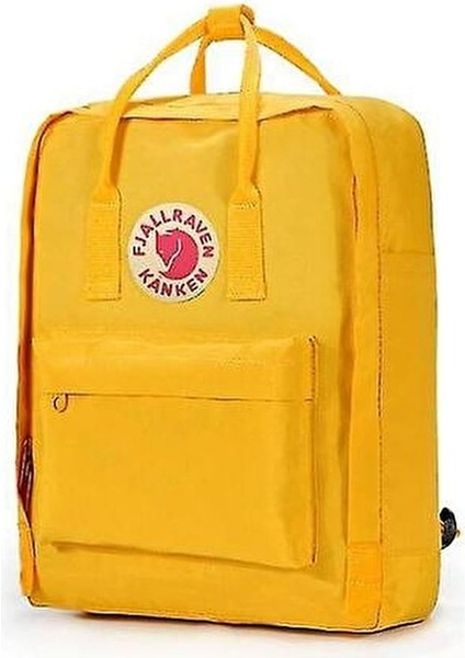 Yucama Coscelia 16L Fjallraven Kanken Yüksek Kapasite Sırt Sıradan Sırt Öğrenci Okul Sırt Çantası - Sarı (Yurt Dışından)