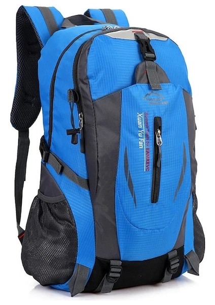 Mavi Kaliteli Naylon Su Geçirmez Seyahat Sırt Çantaları Erkekler Tırmanma Seyahat Çantaları Yürüyüş Sırt Çantası Açık Spor Okul Çantası Erkekler Sırt Çantası Kadın (Yurt Dışından) fırsatları