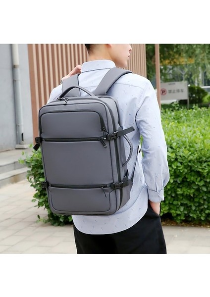 Heamor Erkek Iş Laptop Sırt Çantası Büyük Kapasiteli Çok Fonksiyonlu Sırt Çantası Erkek Iş Seyahat Sırt Çantası - Siyah (Yurt Dışından) fırsatları