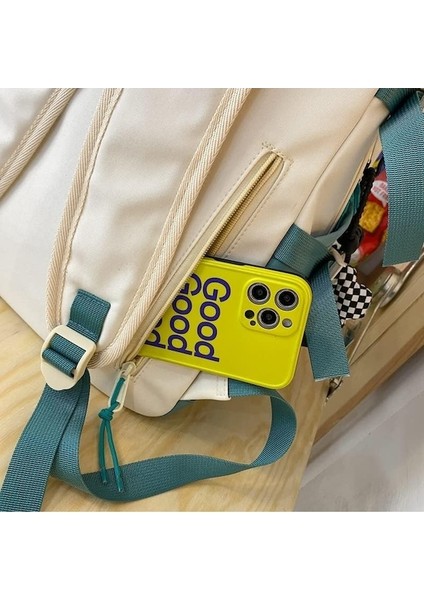 Yucama Kızlar Kadınlar Için Okul Sırt Çantası Bayanlar Sırt Çantası Okul Çantası Bookbag Set Ile Genç Kız Için Peluş Oyuncak, Kadınlar Için Sevimli Kolej Sırt Çantası - Green (Yurt Dışından)