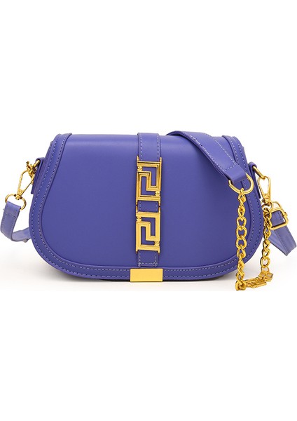Kadınlar Için Sınır Ötesi Çantalar 2024 Yeni Stil Basit Moda Şeker Rengi Tek Omuz Crossbody Çanta Doku Batı Tarzı Eyer Çantası (Yurt Dışından)