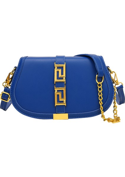 Kadınlar Için Sınır Ötesi Çantalar 2024 Yeni Stil Basit Moda Şeker Rengi Tek Omuz Crossbody Çanta Doku Batı Tarzı Eyer Çantası (Yurt Dışından)