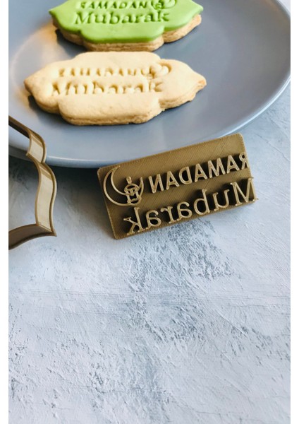 Ramadan Mubarak Written Cookie Mold/kurabiye/seramic/polymer Clay