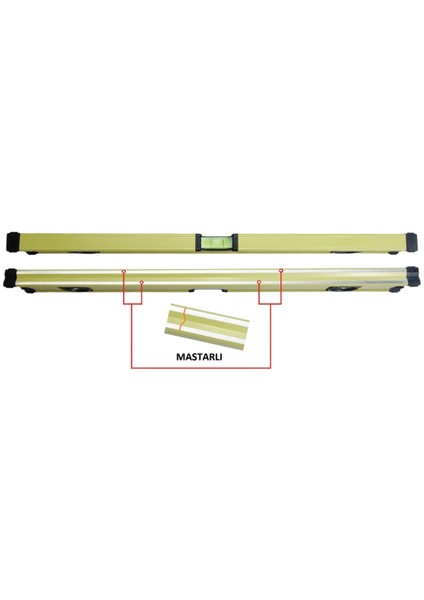 Su Terazisi Mastarlı Prosesyonel Seri 3 Gözlü 60 cm/24"-1 mm ERA12491 fırsatları