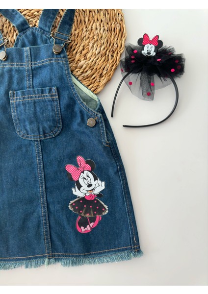 Taçlı Mnn Kız Çocuk kot jile - Lacivert fiyatları