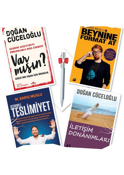 Var Mısın? - Beynine Format At - Gecikmeli Teslimiyet - İletişim Donanımları - 4 Kitap + Tükenmez Kalem