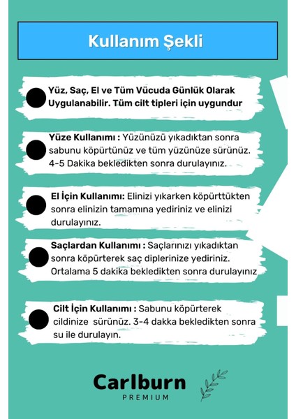 Doğal 3'Lü Salyangoz Sabunu Güzel Kokulu El Yüz Saç Vücut Cilt Sabunu