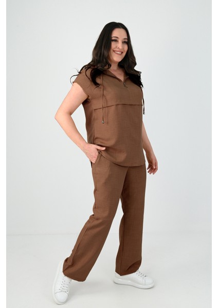 Kadın Büyük Beden Kolsuz Alt-Üst Takım 8069-25 fiyatları