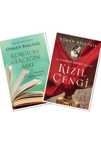 Kurgu İle Gerçeğin Aşkı - Kızıl Çengi - Osman Balcıgil 2'li Set + Caprice Tükenmez Kalem