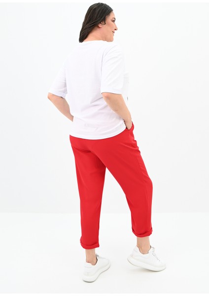 Kadın Büyük Beden Baskı Detaylı T-Shirt Takım 8105-24 fırsatları