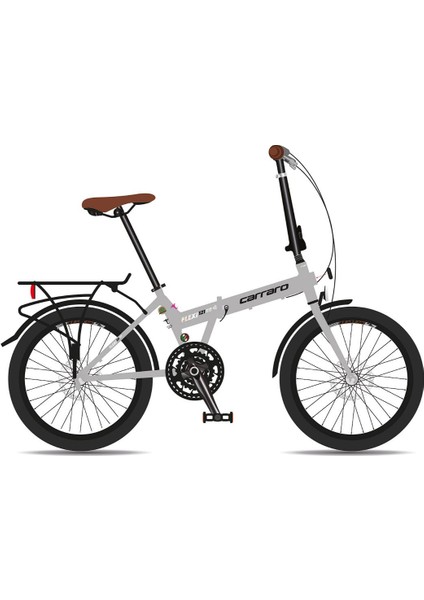 20 Carraro Flexı 121 Hd 350H 21-V Mat Gri-Sıyah Gokkusagı Krom-Kahve R3