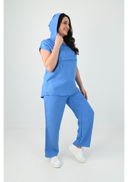 Kadın Büyük Beden Kolsuz Alt-Üst Takım 8069-25 fiyatları