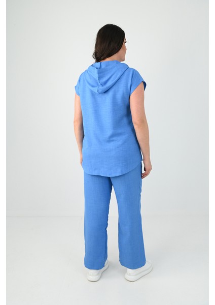 Kadın Büyük Beden Kolsuz Alt-Üst Takım 8069-25 modelleri