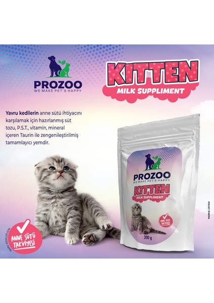 Yavru Kedi Süt Tozu 200 gr