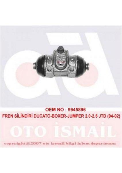 Fren Silindiri Ducato-Boxer-Jumper 2.0-2.5 Jtd 94-02 Delik:25.4mm 18051