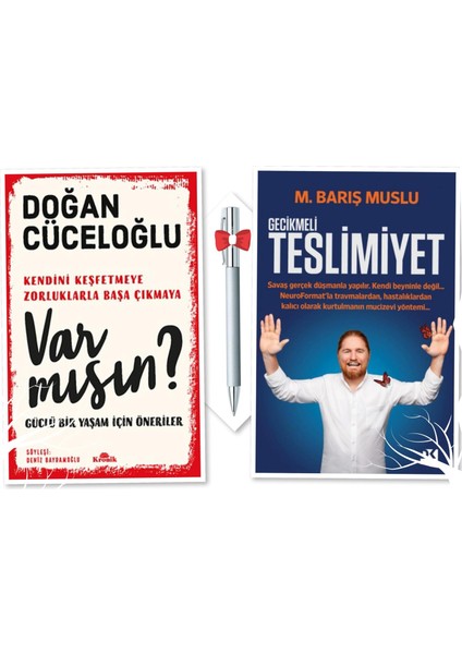 Var Mısın? - Gecikmeli Teslimiyet - 2 Kitap + Tükenmez Kalem