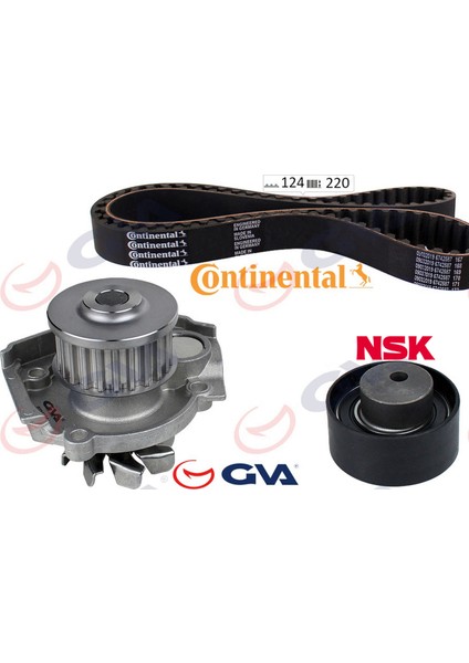 Devirdaimli Eksantrik Gergi Kiti 124X220 Brava 1.2 16V-BRAVO I-Ii 1.2 -1.4-Doblo 1.4-Linea-Palio 1.2 Marea 18051