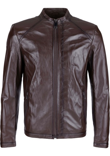 Erkek Deri Kahverengi Deri Mont 974 Smr 247 Erk Derımont Y24 Fındık Zıg