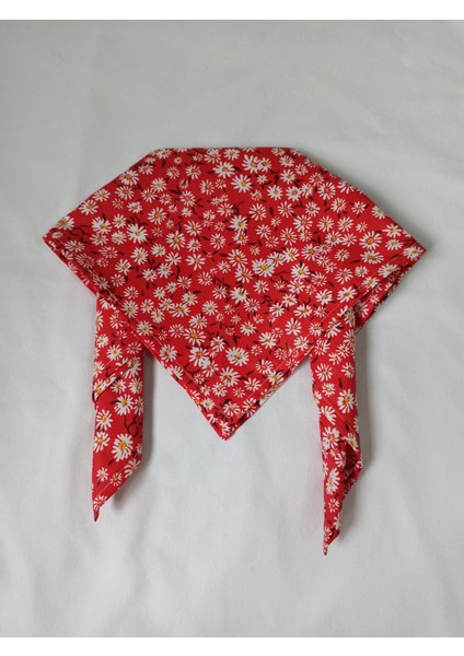 Papatya Desenli Bandana