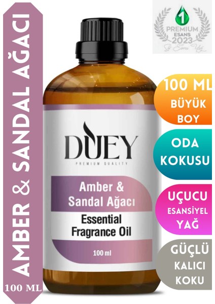 Amber&sandal  Uçucu Yağ 100ML Buhurdanlık Yağı Difüzör Esansı Oda Kokusu Esansı Hava Nemlendirici