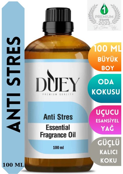 Anti Stres Uçucu Yağ 100ML Buhurdanlık Yağı Difüzör Esansı Oda Kokusu Esansı Hava Nemlendirici