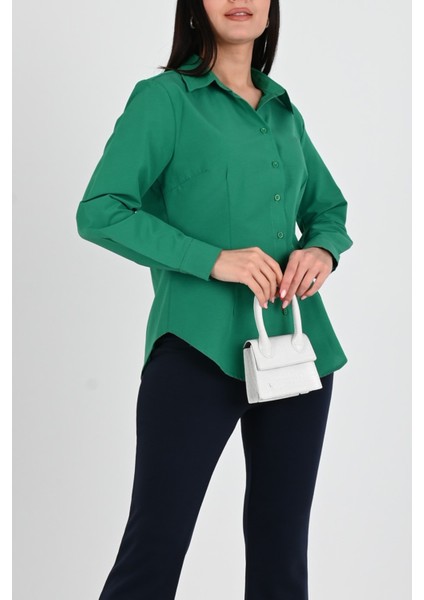 Kadın Klasik Uzun Kol Gömlek 1668-24 modelleri
