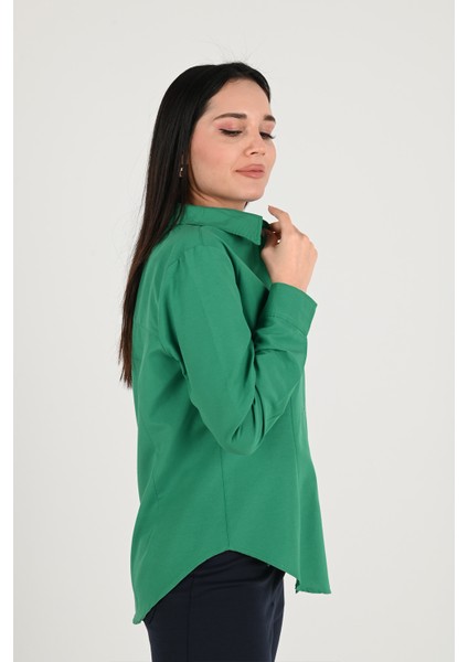 Kadın Klasik Uzun Kol Gömlek 1668-24 fırsatları