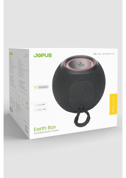 Bluetooth Hoparlör Şarjlı Radyo Fm Radyo Bluetooth 5.3V Aux/usb/sd/mp3 Earth Box