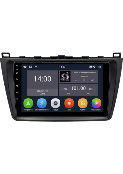 Mazda 6 (2009-2011) Android 14 Multimedya Carplay 10 Inch 4 GB Ram / 64 GB Hafıza CRV-4591XD