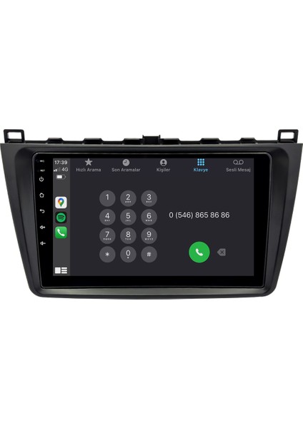 Mazda 6 (2009-2011) Android 14 Multimedya Carplay 10 Inch 4 GB Ram / 64 GB Hafıza CRV-4591XD