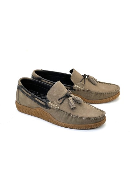 Erkek Günlük Deri Bağcıksız Loafer 4520